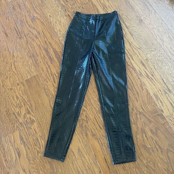Black croc pants - Picture 2 of 5